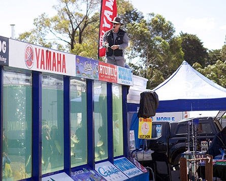 Geelong out door living show Yamaha display