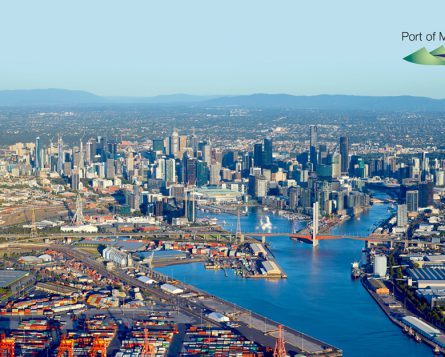 Port of Melbourne Arial photo of Melbourne